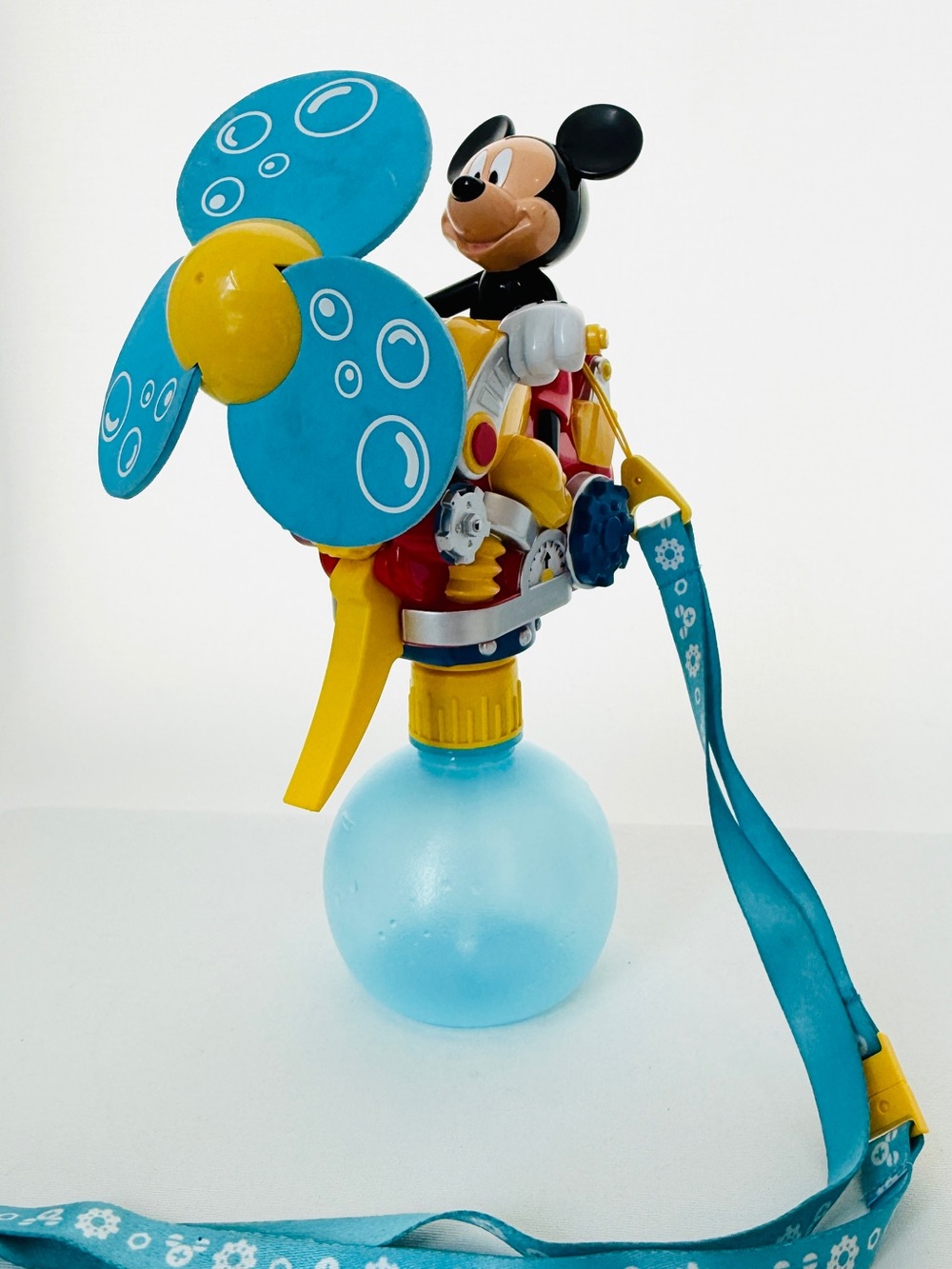 Disney Mickey Mouse Blue and Yellow Spray Fan Toy